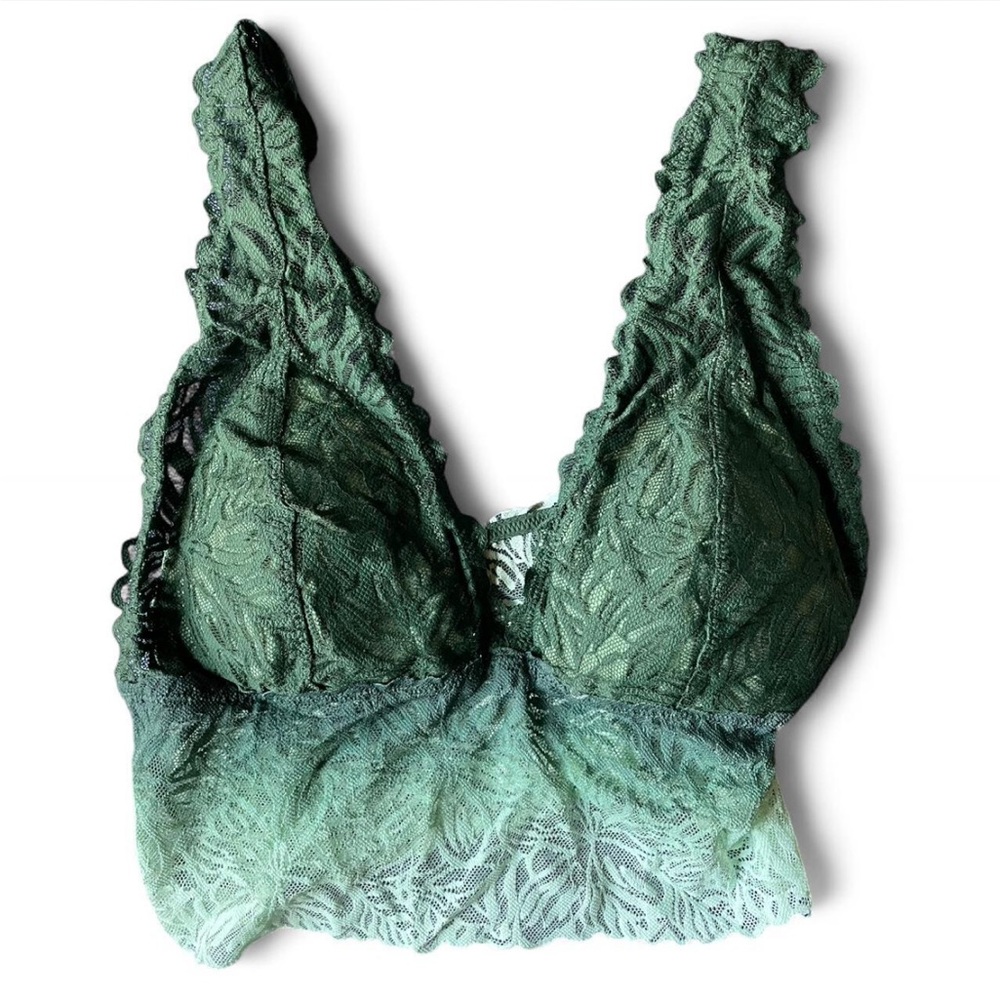 Aerie Green Lace Bra